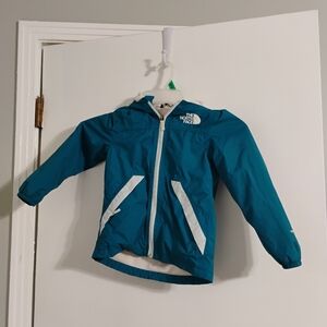 The North Face Girls Warm Storm Fleece Lined Hooded Rain Jacket Sz 5